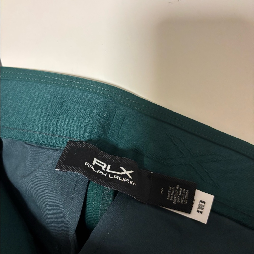 RLX RALPH LAUREN Eagle Nylon Stretch Pants Green Size 2 - Picture 10 of 13